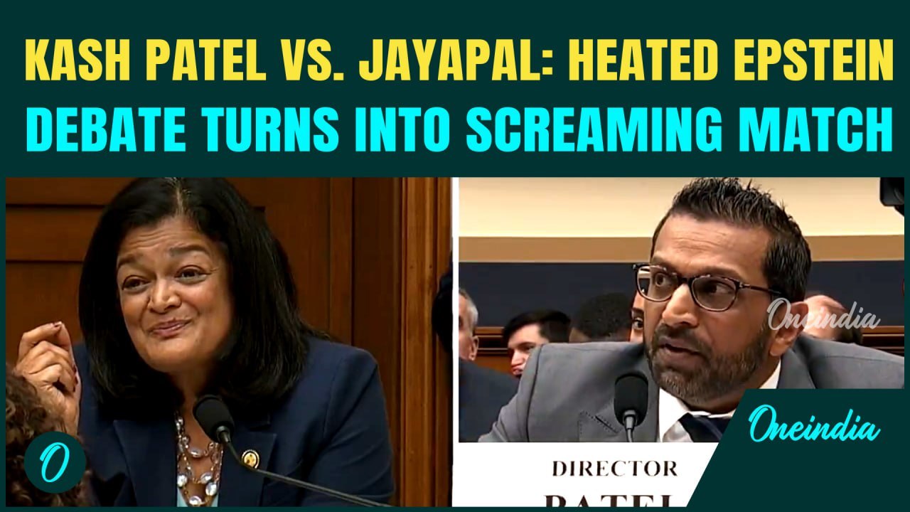 FULL Video: FBI’s Kash Patel, Rep. Jayapal WILD Fight Over Epstein Victims; Chilling Spat Explodes