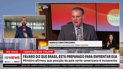 Fávaro diz que Brasil está preparado para enfrentar possível retaliação dos EUA; Vilela comenta