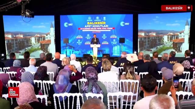 Sındırgı’da temel atma töreninde konuşan Kurum’dan sosyal konut müjdesi