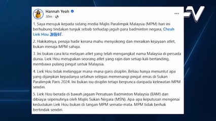 Hannah Yeoh tegaskan apa-apa keputusan berkaitan Cheah Liek Hou bukan ditangan MPM semata-mata