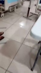 Sala del Hospital San Felipe inundada tras fuertes lluvias