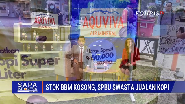 BBM Kosong, Petugas SPBU Swasta di Tangerang Kini Jualan Kopi di Pinggir Jalan | SAPA MALAM