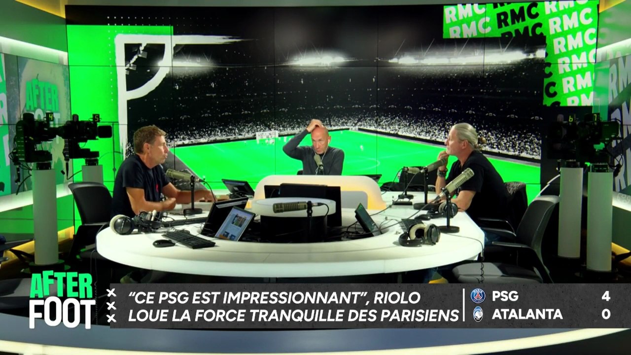 Emission TV : After Foot sur RMC Sport (Extrait d'émission, France, Jeudi 18 Septembre 2025, 20H00-00H00) Ligue des Champions Saison 2025-2026 1ère Journée PSG - Atalanta Débrief du Match