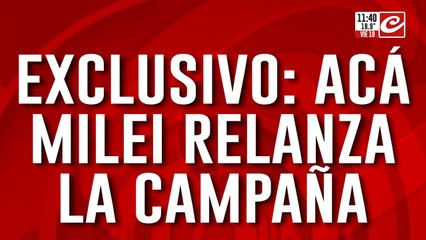 Javier Milei llega a la provincia de Córdoba para relanzar la campaña