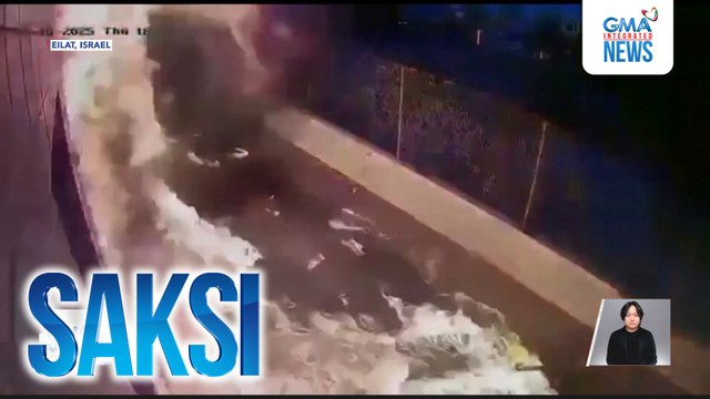 Drone mula sa Grupong Houthi, bumagsak at tumama malapit sa isang hotel sa Eilat, Israel | Saksi