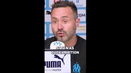 Marseille - De Zerbi : "Promène ton chien au parc !"