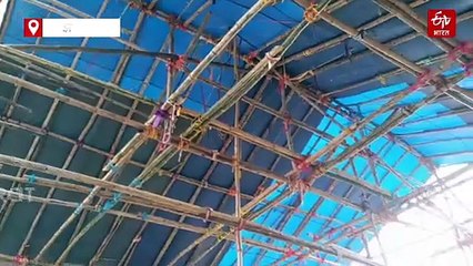 लोकल नहीं इन राज्यों की सामग्री से होता है पूजा पंडाल का निर्माण! जानें, कहां से आते हैं बैम्बू