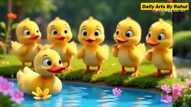 5 Little Ducks color _ Nursery Rhymes for kids