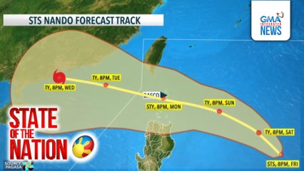 Bagyong Nando, isa nang severe tropical storm | SONA