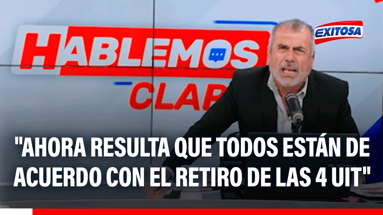 Nicolás Lúcar: "Ahora resulta que todos están de acuerdo con el retiro de las 4 UIT"