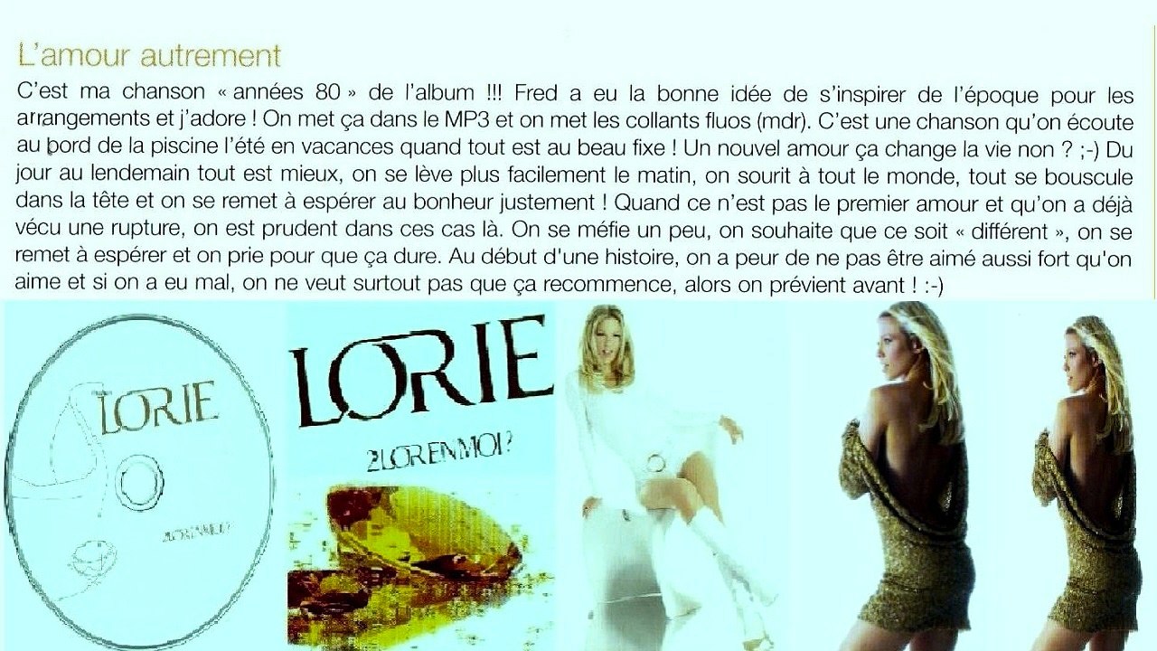 LORIE — L'AMOUR AUTREMENT | LORIE : 2LOR EN MOI ? | ÉDITION COLLECTOR | (CD audio) · (2007)