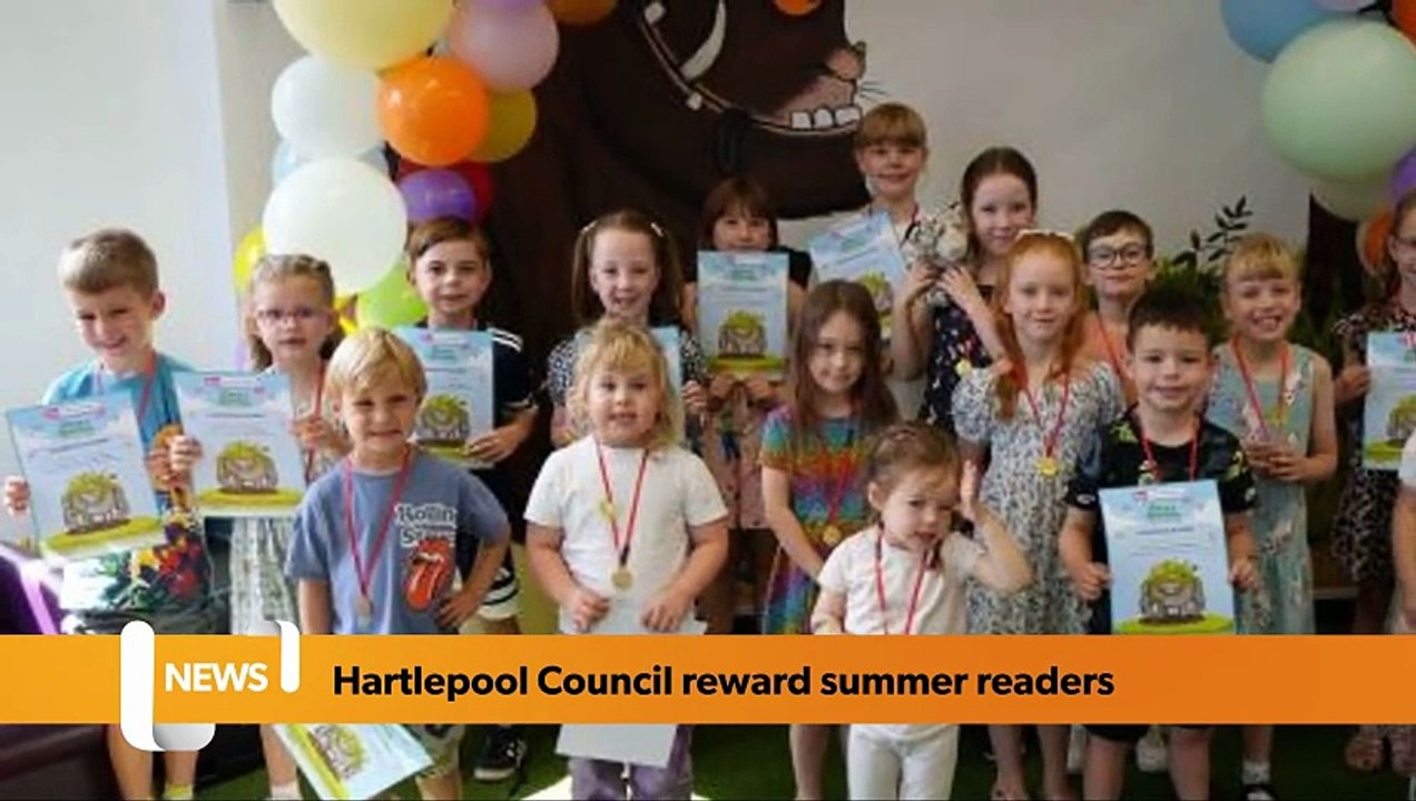 Summer Reading Challenge champions receive their rewards – Hartlepool Borough Council