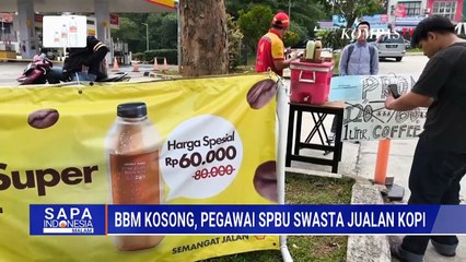 Stok BBM Kosong di SPBU Swasta: Pegawai Jualan Kopi, Bengkel & Minimarket Tetap Buka