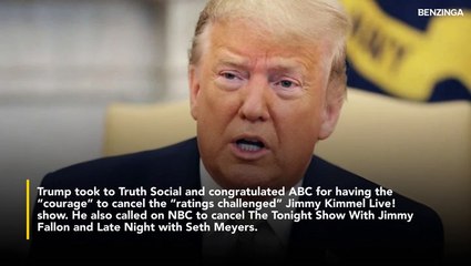 Trump Celebrates ABC's Cancellation Of Jimmy Kimmel's Show—Anthony Scaramucci Says 'Both Fired By...'