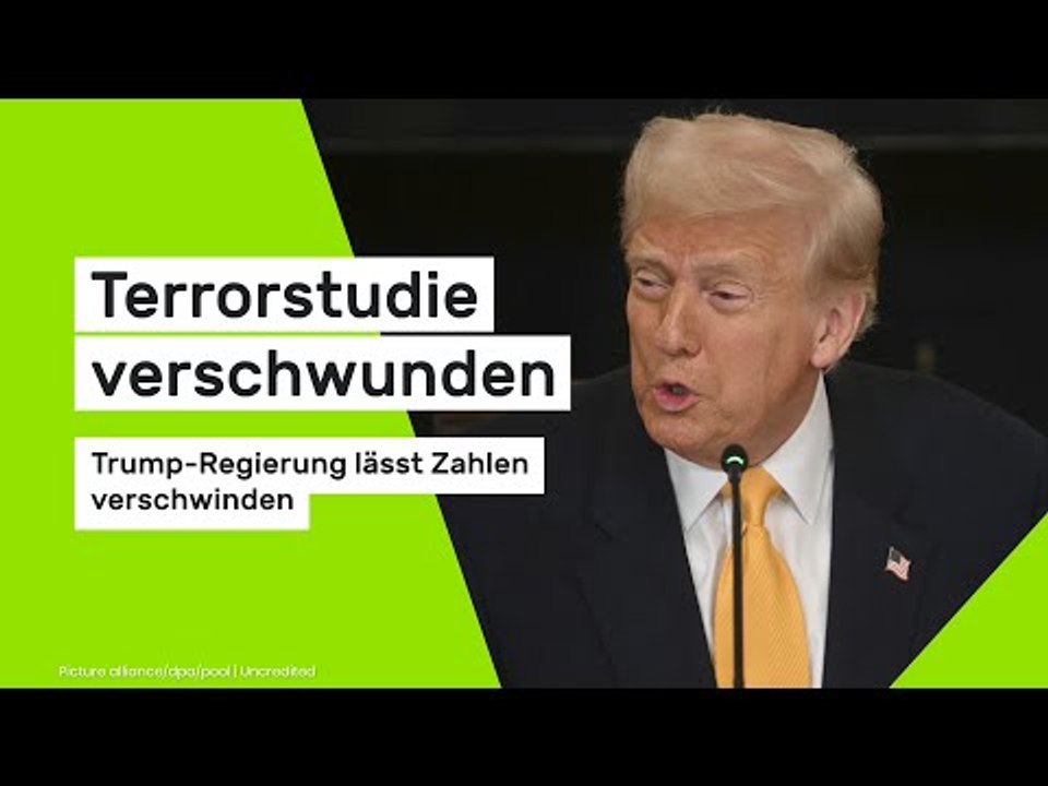 Terror-Studie verschwunden – Trump-Regierung lässt Zahlen verschwinden