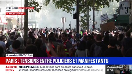18 septembre: le cortège parisien scindé en deux après quelques tensions