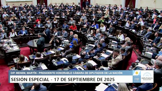 VOTACIÓN - Insistencia Ley 27.796 - Emergencia Pediátrica - Sesión 17-09-2025