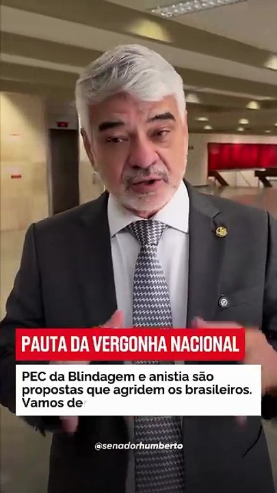 Humberto Costa fala sobre PEC da Blindagem