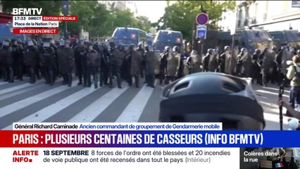 INFO BFMTV - Mobilisation du 18 septembre: plusieurs centaines de casseurs à Paris