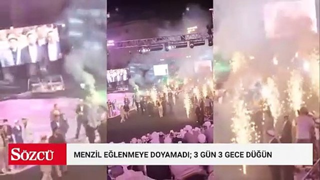 Menzil eğlenmeye doyamadı... Düğün üç gün üç gece sürdü, tarikat şeyhi halay çekti