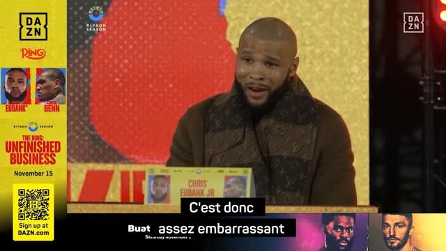 Poids moyens - Eubank Jr : Mon pronostic ? Une formalité