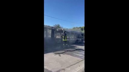 Casamassima, l'intervento dei vigili del fuoco