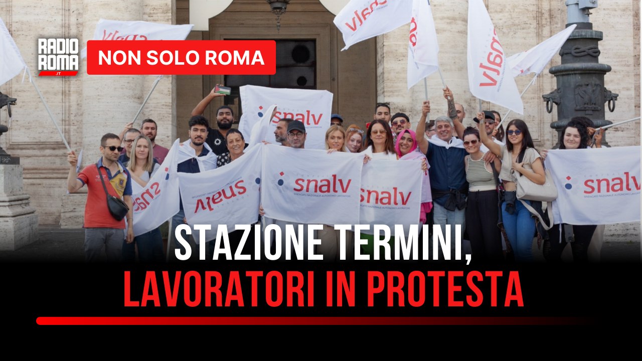 Sciopero dei lavoratori della stazione Termini contro i licenziamenti collettivi