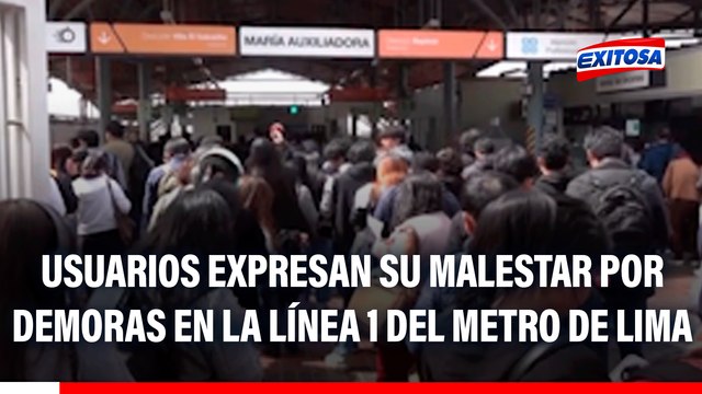 Usuarios expresan su malestar por demoras en servicio de la Línea 1 del Metro de Lima: No hay comunicación