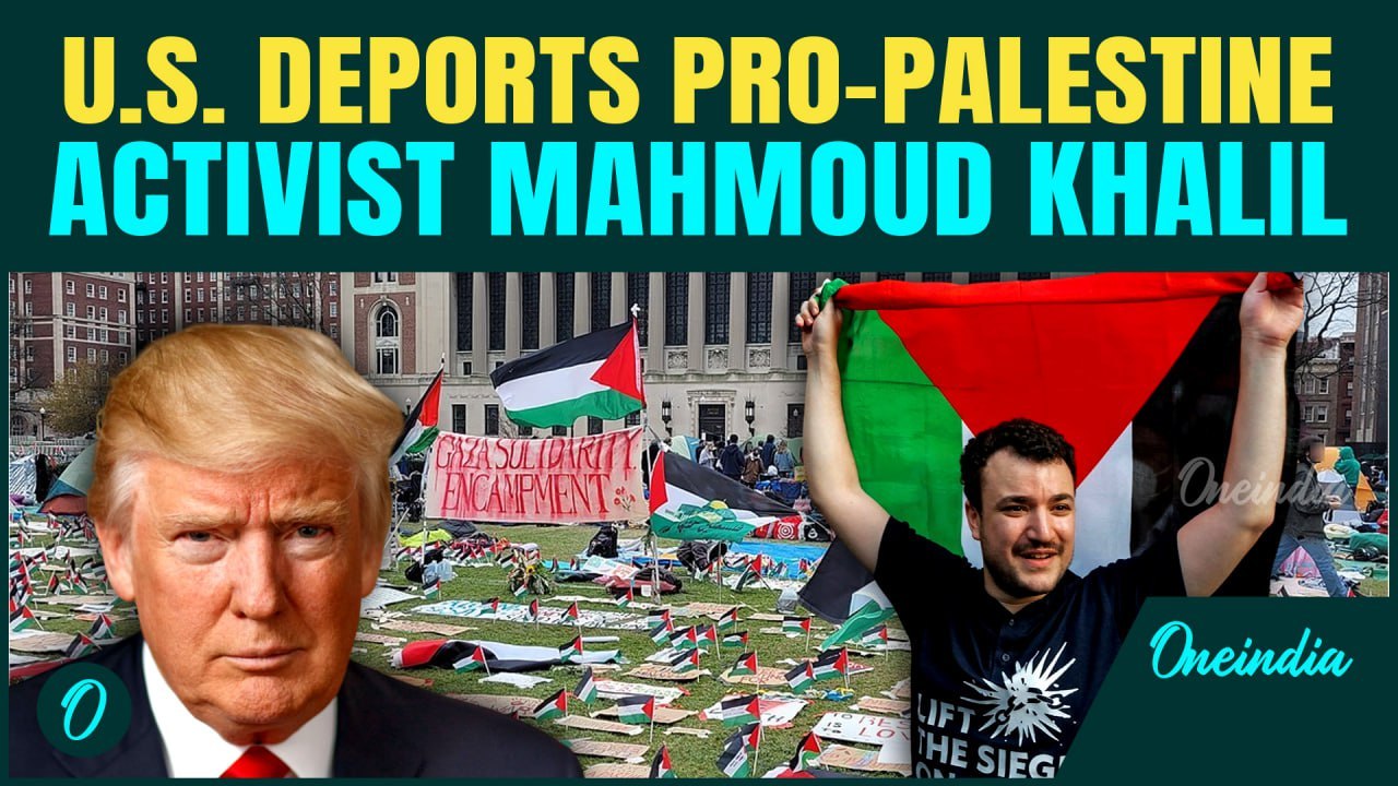 U.S. Crackdown on Pro-Palestine Activists| Israel Critic Mahmoud Khalil deported to Syria or Algeria