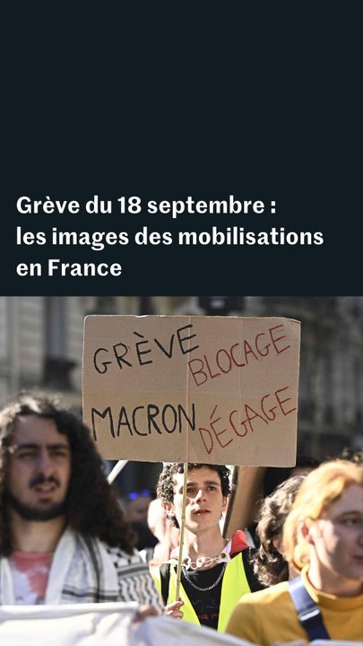 Manifestations, tensions avec la police... les images de la mobilisation du 18 septembre