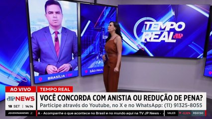 Tarcísio e Hugo Motta discutem futuro do PL da anistia em jantar | TEMPO REAL