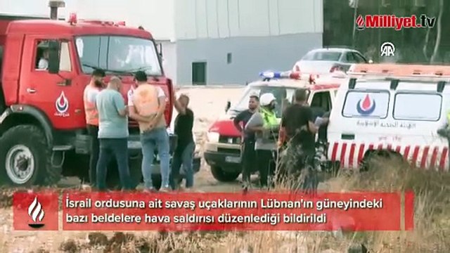 İsrail savaş uçakları Lübnan'ın güneyindeki bazı beldeleri hedef aldı
