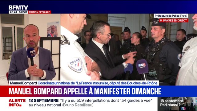 18 septembre: Monsieur Retailleau est un irresponsable qui jette de l'huile sur le feu en permanence , fustige Manuel Bompard, coordinateur national de LFI