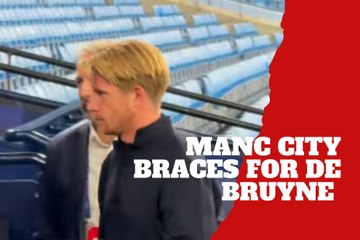 Kevin de Bruyne back at Etihad: New colors, familiar menace