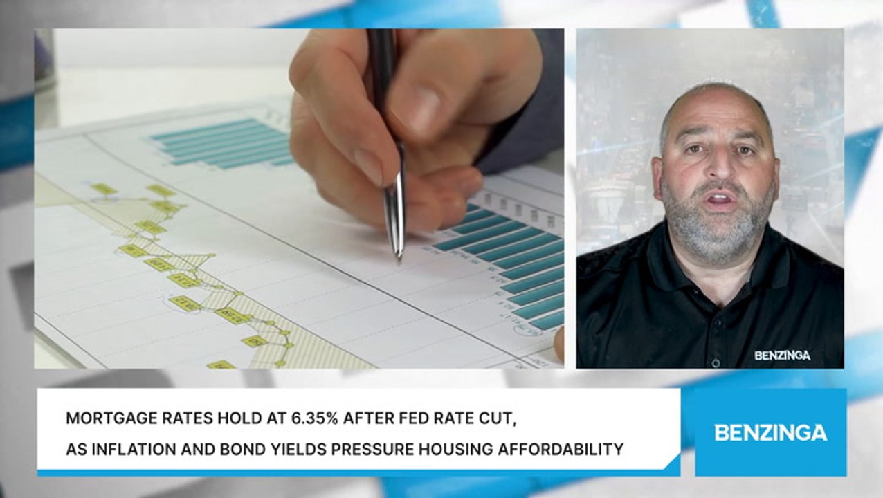 Mortgage Rates Hold At 6.35% After Fed Rate Cut, As Inflation And Bond Yields Pressure Housing Affordability