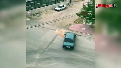 Merzifon’da sokakta otomobiliyle drift atan sürücüye 46 bin TL ceza