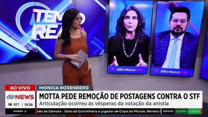 Hugo Motta evitou escalada entre parlamentares e STF às vésperas da votação da anistia | TEMPO REAL