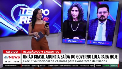 AGORA: União Brasil anuncia saída do governo Lula | TEMPO REAL