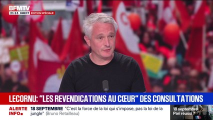 18 septembre: "Nous retournerons dans la rue si le Premier ministre n'entend pas", affirme Thomas Vacheron, secrétaire confédéral de la CGT