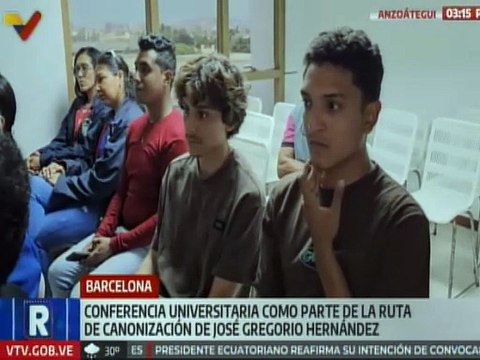 Universitarios de Anzoátegui asistieron a la conferencia Huellas del Dr. José Gregorio Hernández