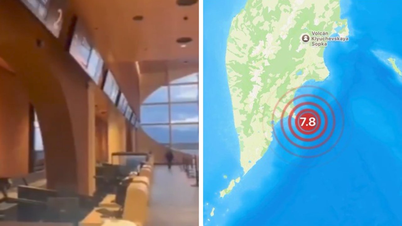 Rusia: Sismo de 7.8 en la península de Kamchatka emite alerta de tsunami