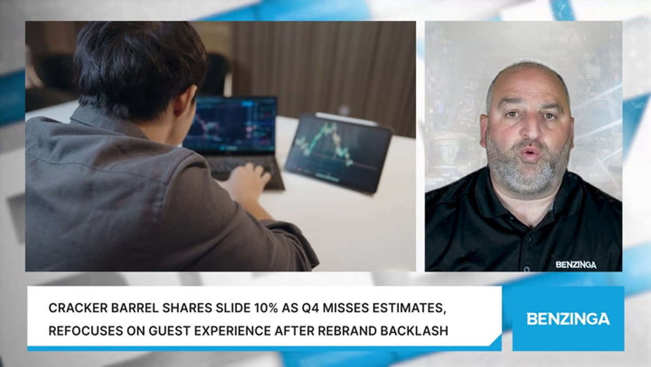 Cracker Barrel Shares Slide 10% As Q4 Misses Estimates, Refocuses On Guest Experience After Rebrand Backlash