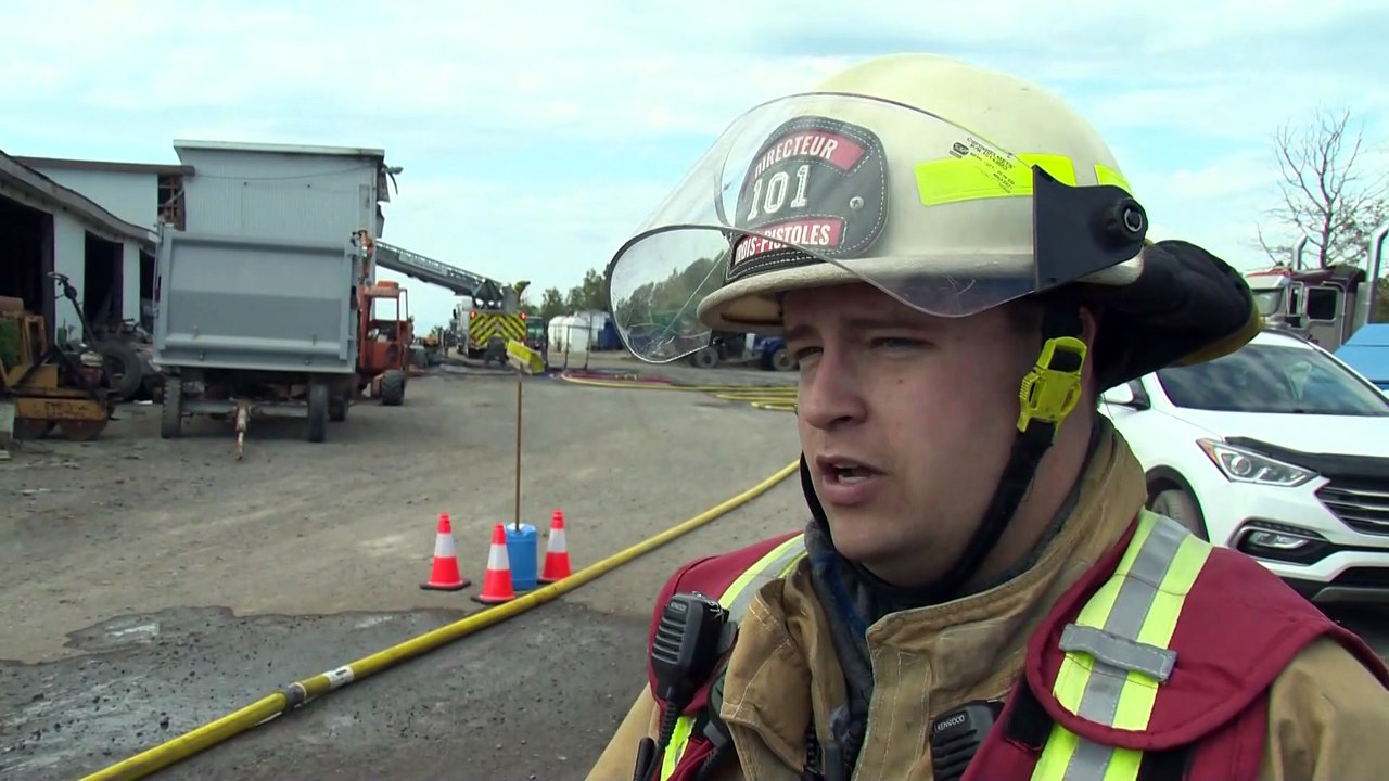 Incendie majeur dans un garage de Notre-Dame-des-Neiges