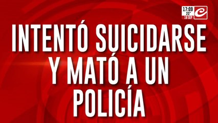 Intentó tirarse abajo de un auto, llegó la policía y mató a un oficial