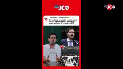 Pedro Campos justifica voto na PEC da Blindagem após críticas: "Não escolhemos o melhor caminho"