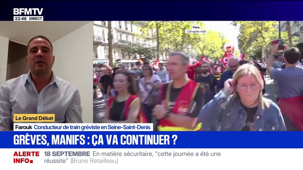Économie française: "Aujourd'hui, il est très difficile de vivre", déplore Farouk, conducteur de train gréviste en Seine-Saint-Denis