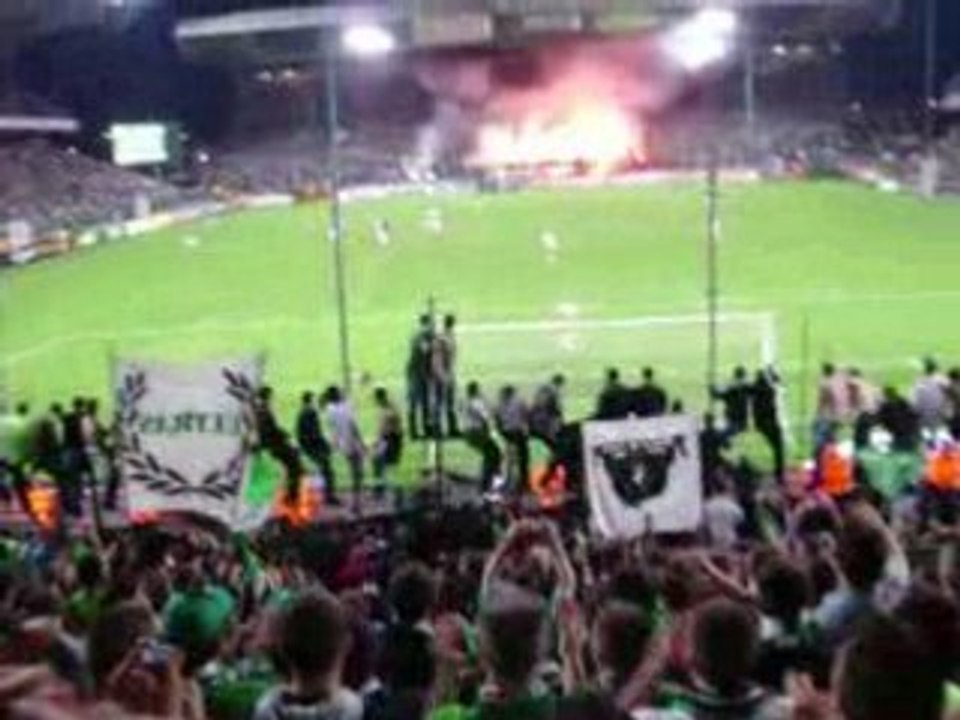 ASSE MONACO . KOP NORD. CHANT MYTHIQUE