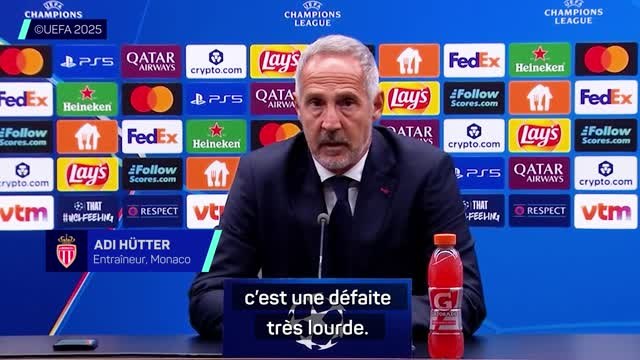 Monaco - Adi Hütter : Pas digne de nos standards