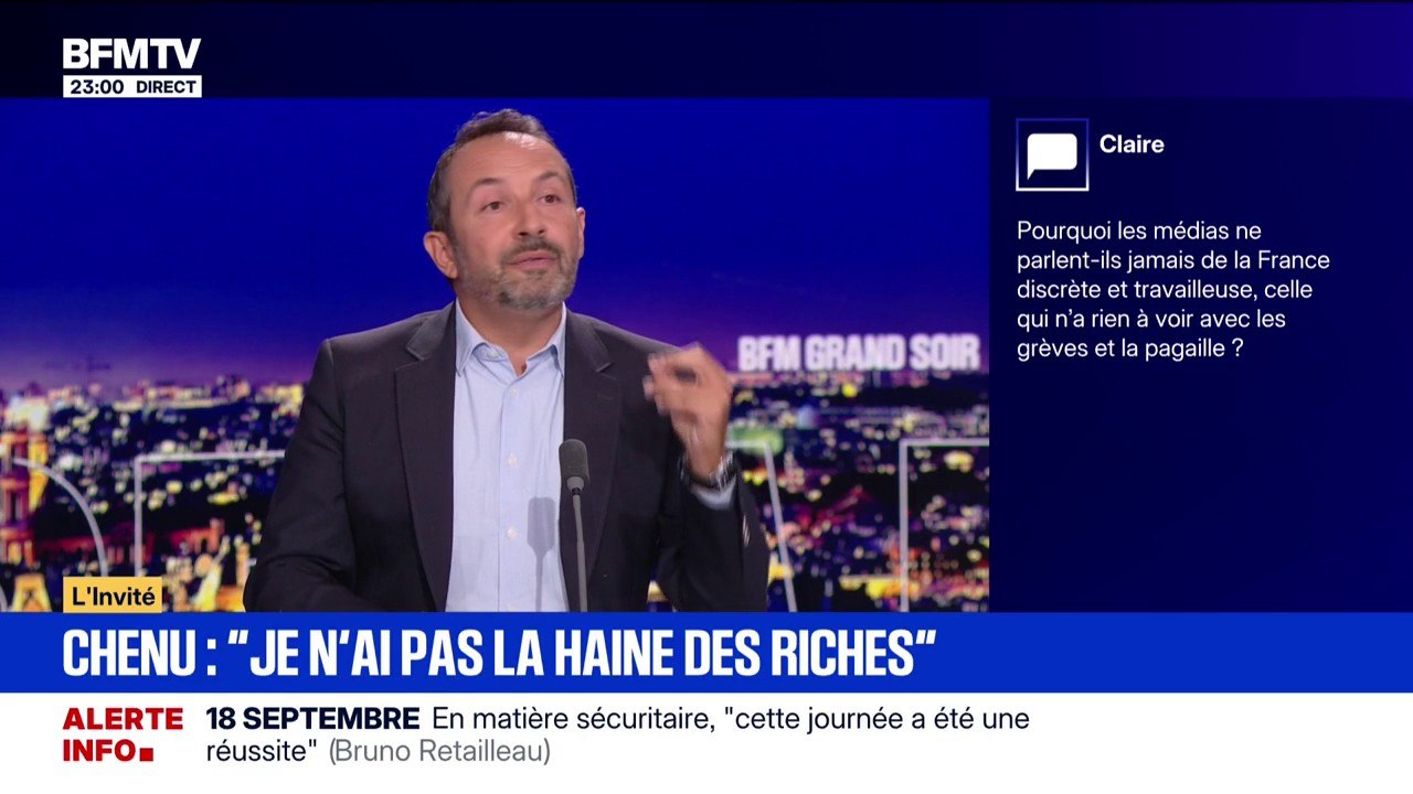 Économie française: "Je ne veux pas voir partir les patrons", rappelle Sébastien Chenu, vice-président du RN