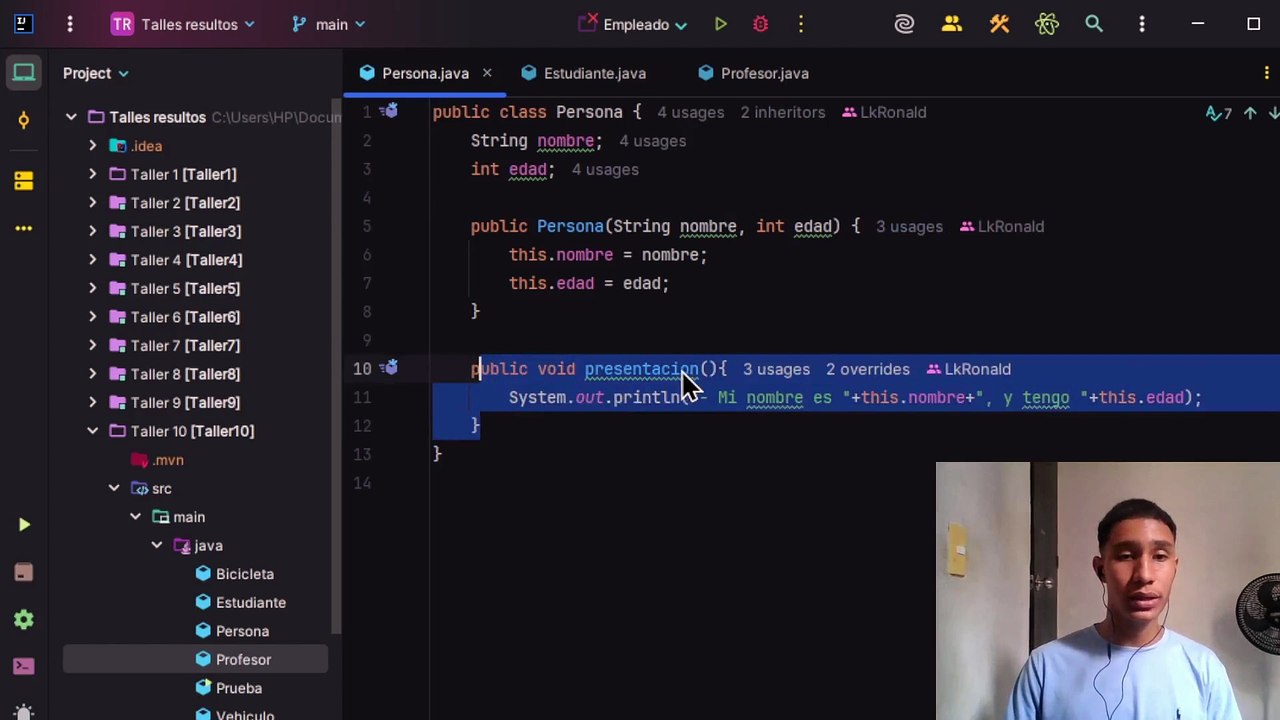 Sobre escritura de Métodos en Java || Taller 10